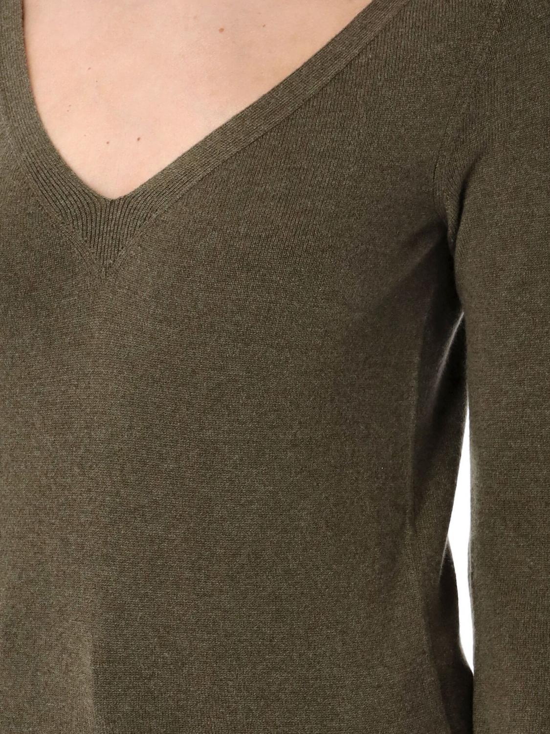 Saint Laurent Sweater Woman Kaki SAINT LAURENT