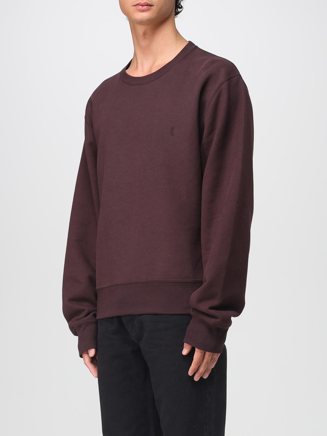 Saint Laurent Sweatshirt Men Plum SAINT LAURENT