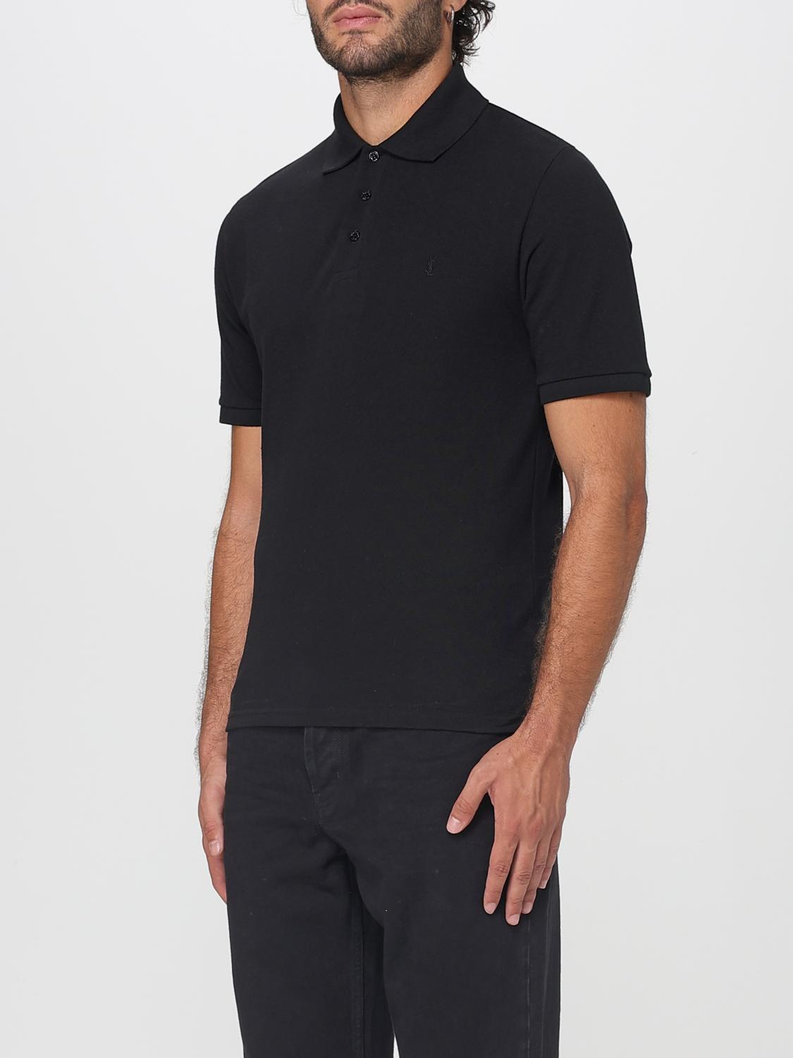 Saint Laurent Polo Shirt Men Black SAINT LAURENT