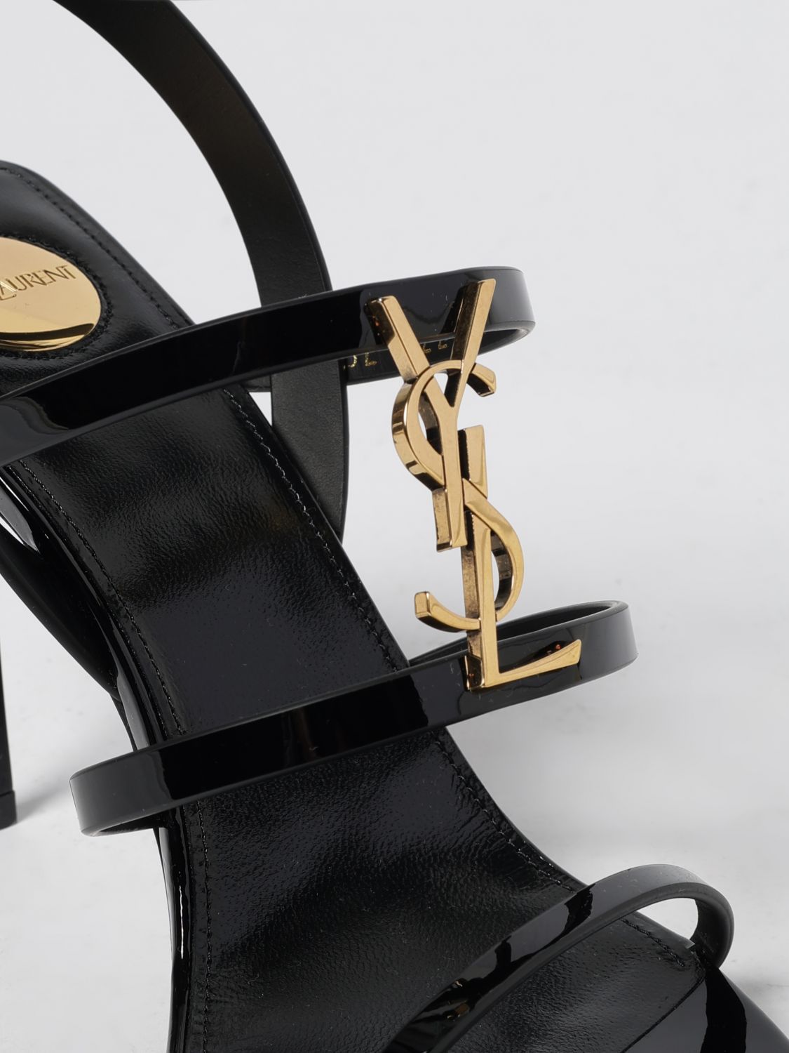 Saint Laurent Heeled Sandal Woman Black SAINT LAURENT