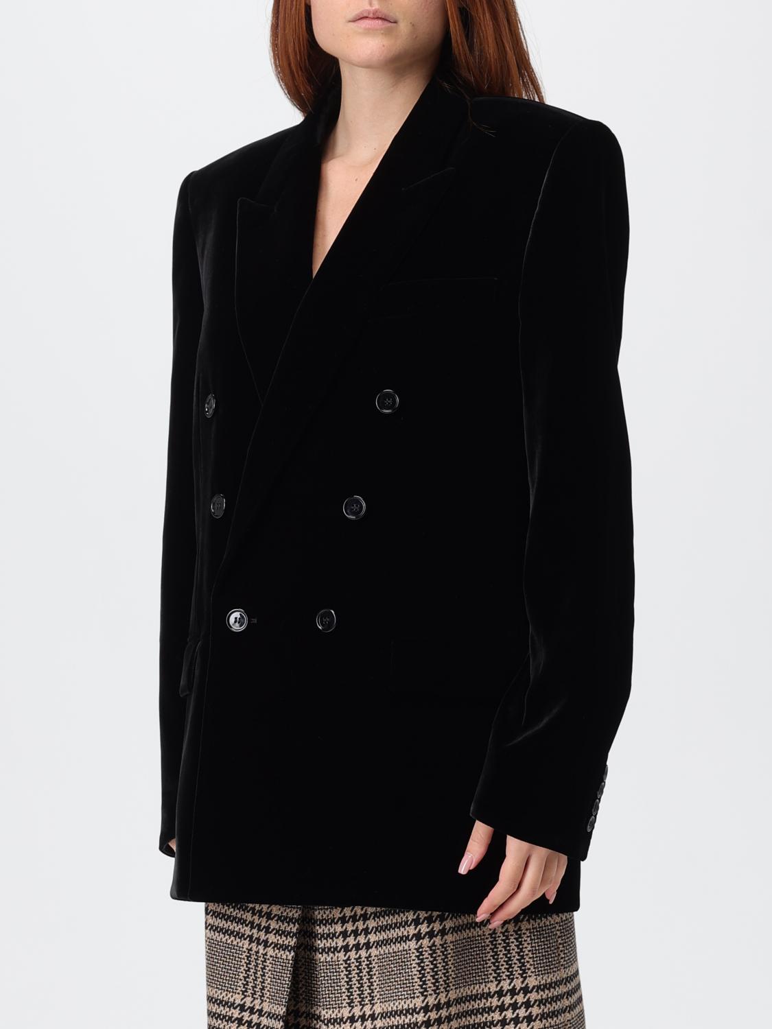 Saint Laurent Jacket Woman Black SAINT LAURENT