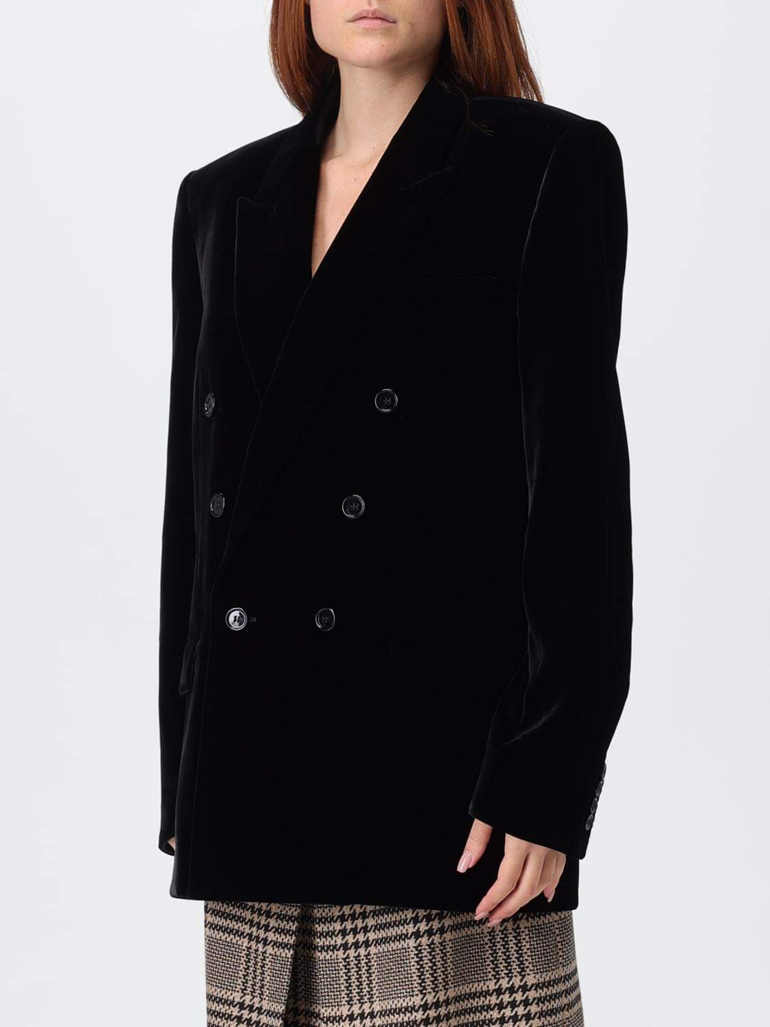 Saint Laurent Jacket Woman Black SAINT LAURENT