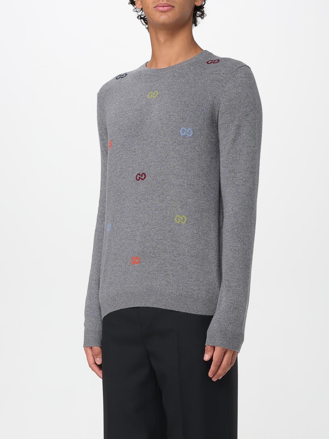 Gucci Sweater Men Grey GUCCI