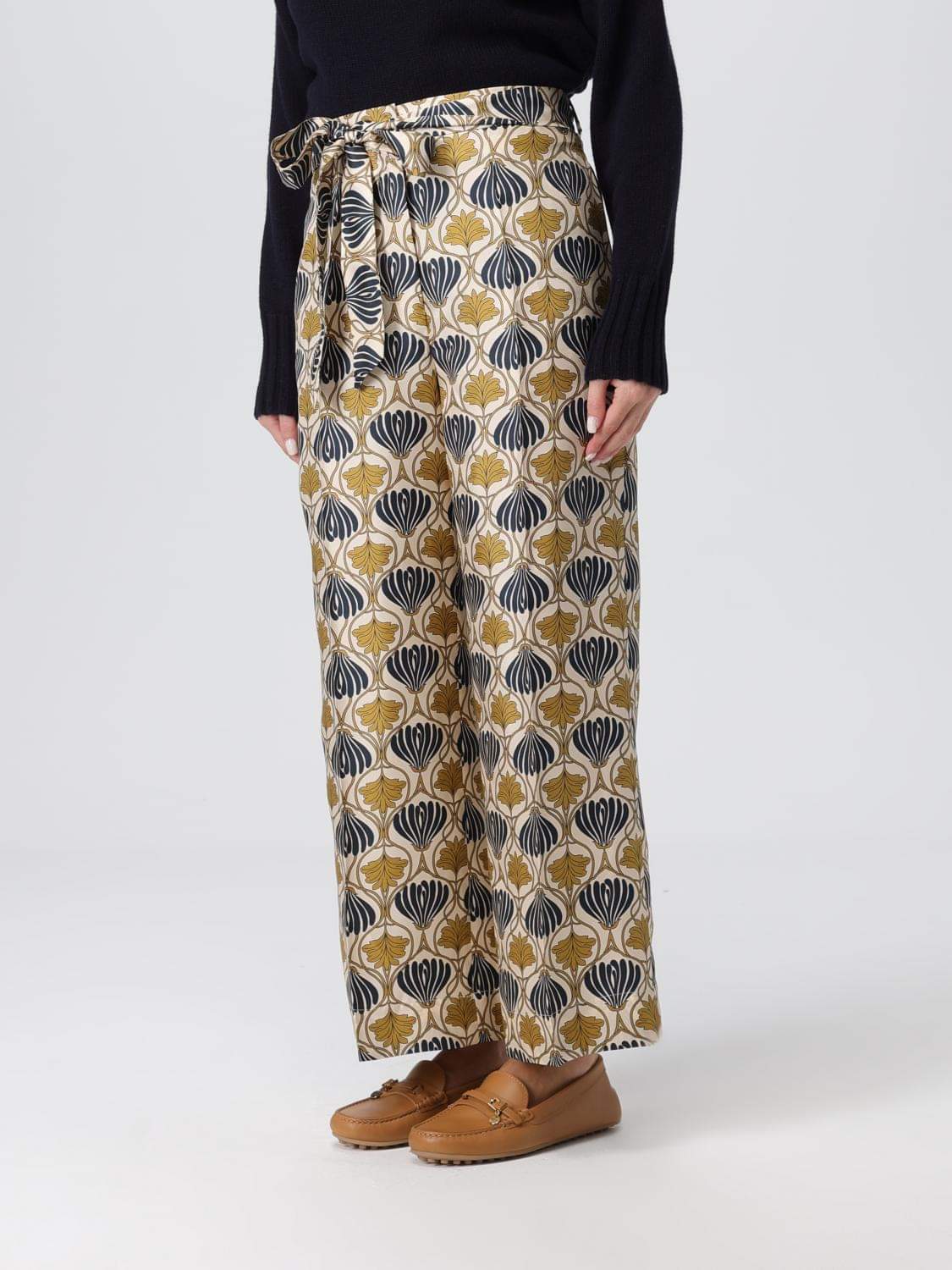 Max Mara Pants Woman Yellow MAX MARA