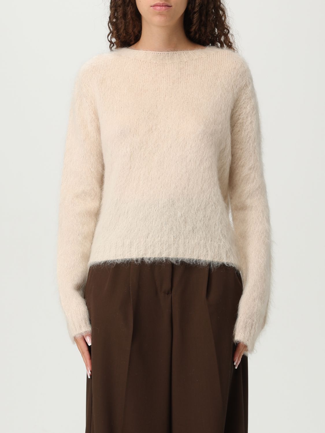 Max Mara Studio Sweater Woman Beige MAX MARA STUDIO