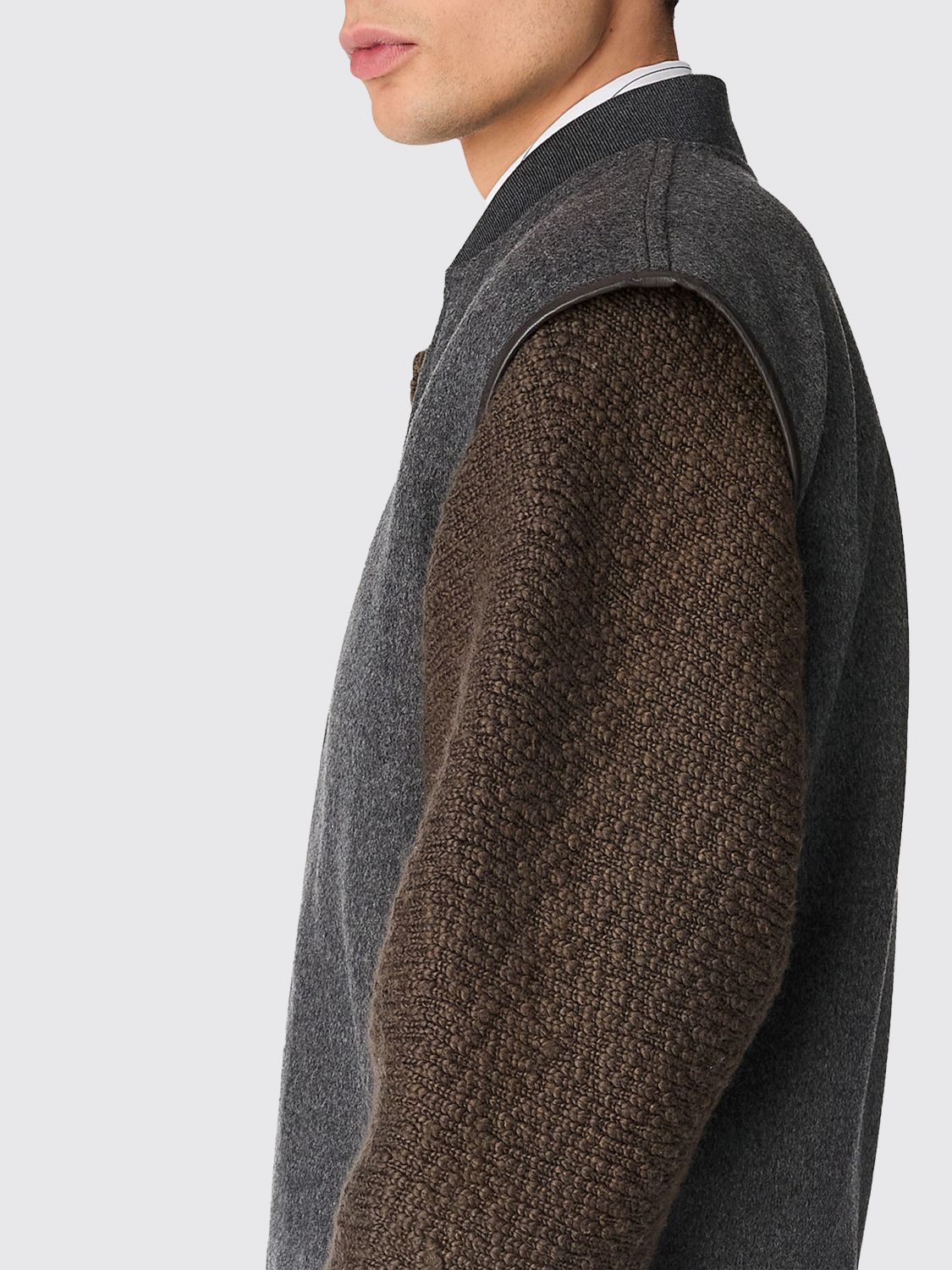 Bottega Veneta Blazer Men Grey BOTTEGA VENETA