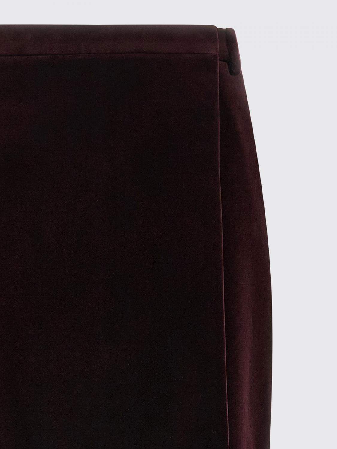 Saint Laurent Skirt Woman Burgundy SAINT LAURENT