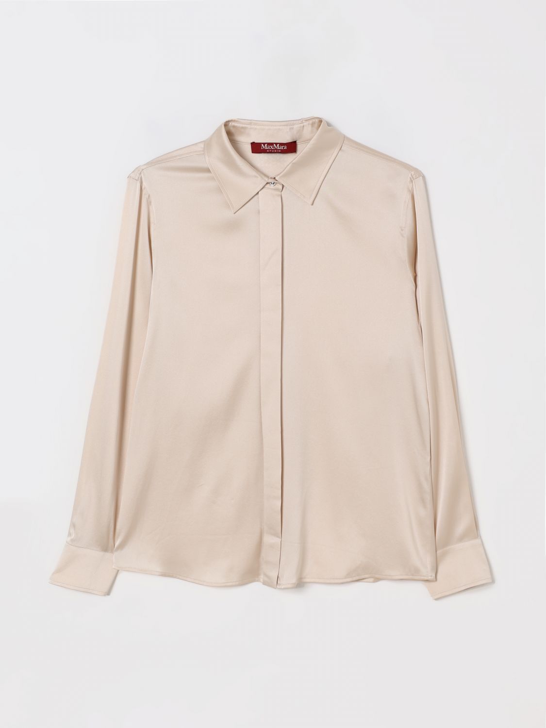 Max Mara Studio Shirt Woman Beige MAX MARA STUDIO