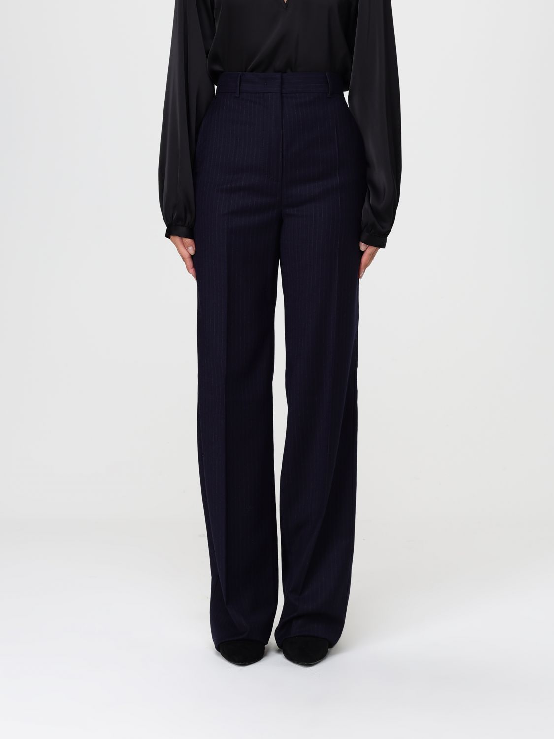 Max Mara Studio Pants Woman Blue MAX MARA STUDIO