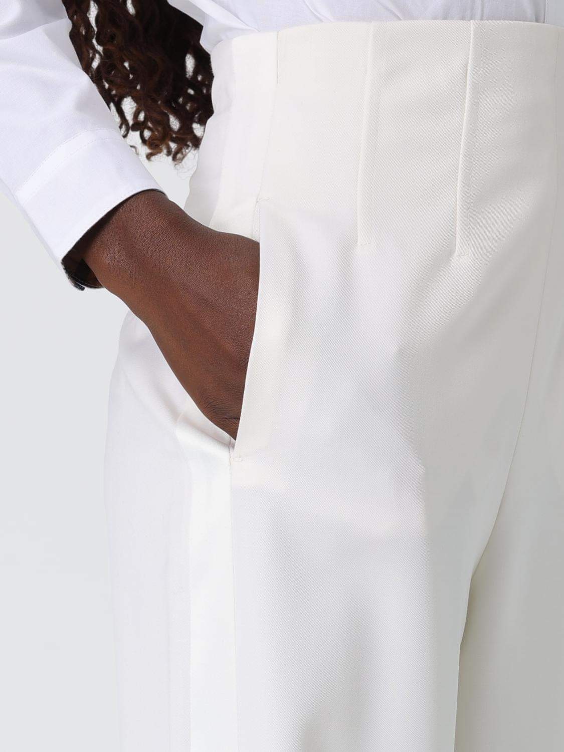 Max Mara Pants Woman White MAX MARA