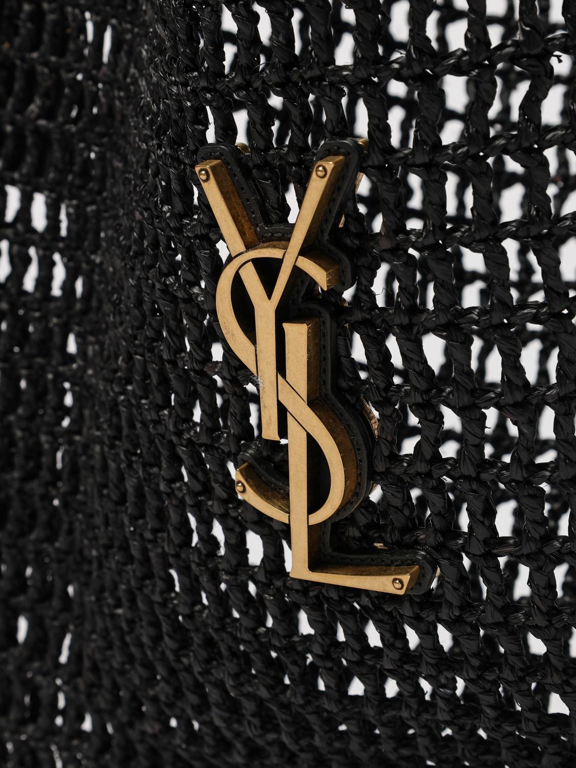 Saint Laurent Men Saint Laurent Perforated Raffia Bag SAINT LAURENT