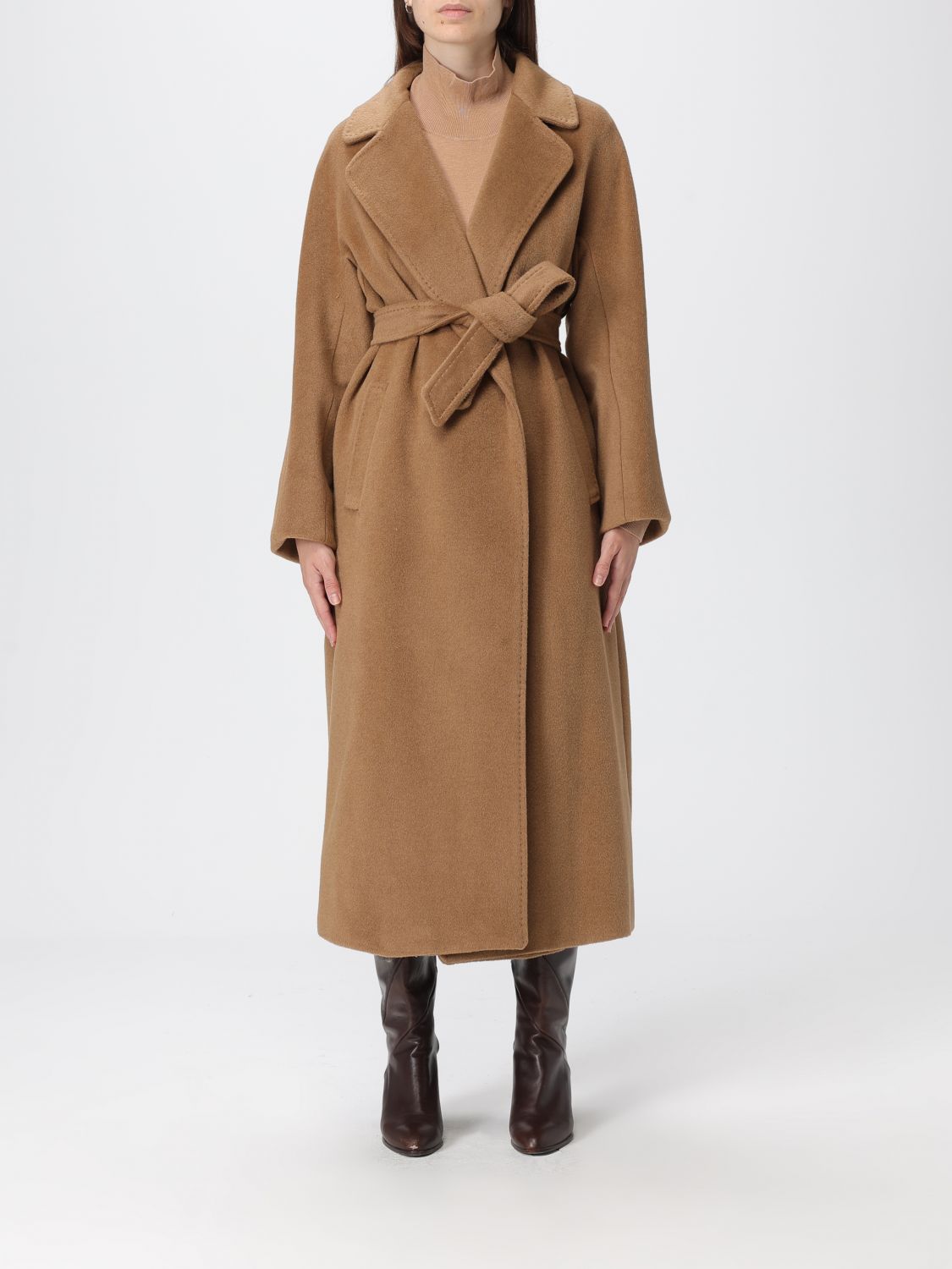 Weekend Max Mara Coat Woman Camel WEEKEND MAX MARA