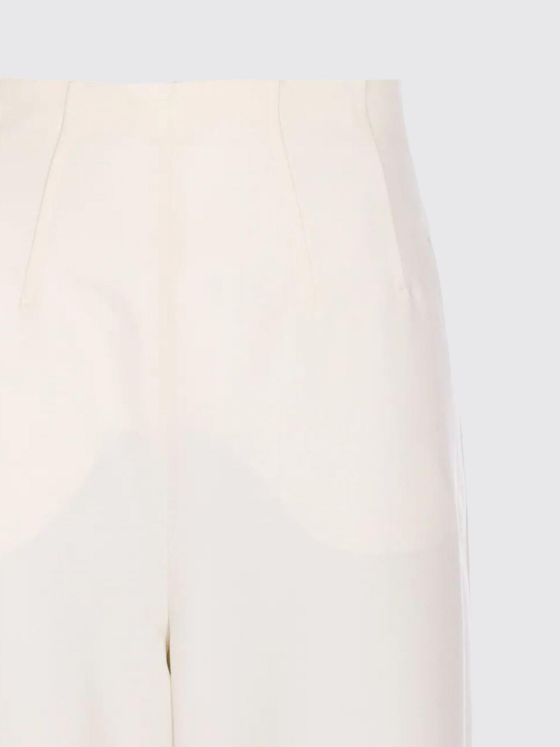 Max Mara Pianoforte Pants Woman White MAX MARA