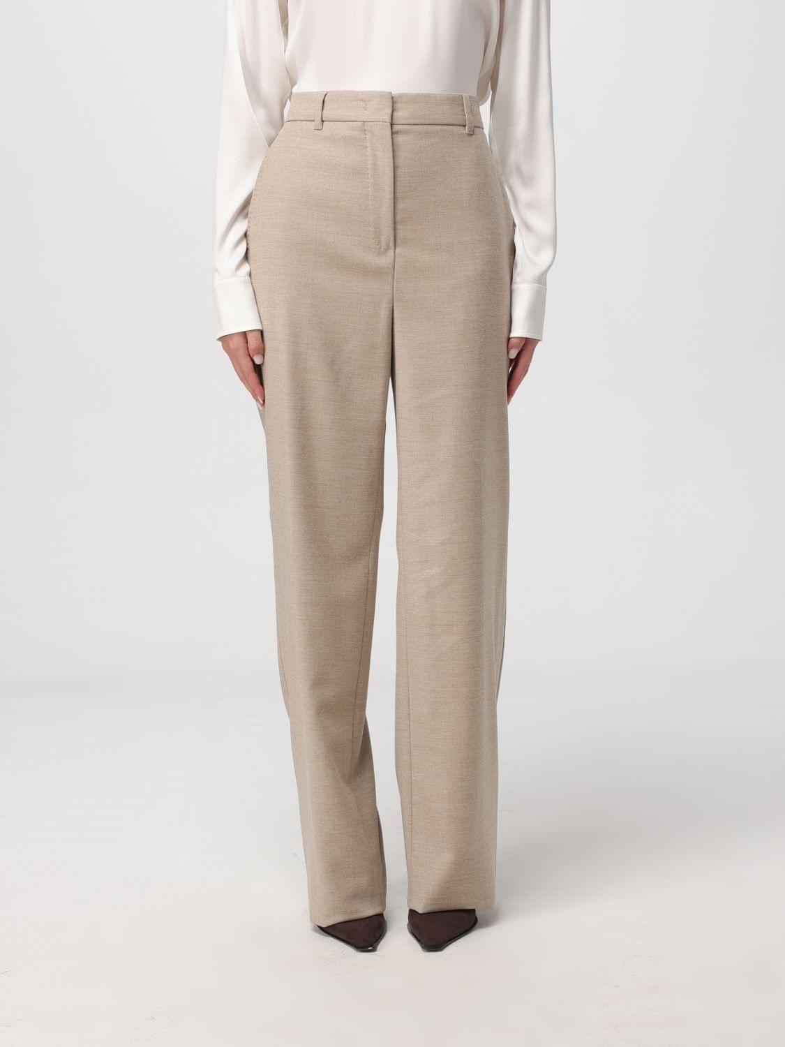 Max Mara Studio Pants Woman Beige MAX MARA STUDIO
