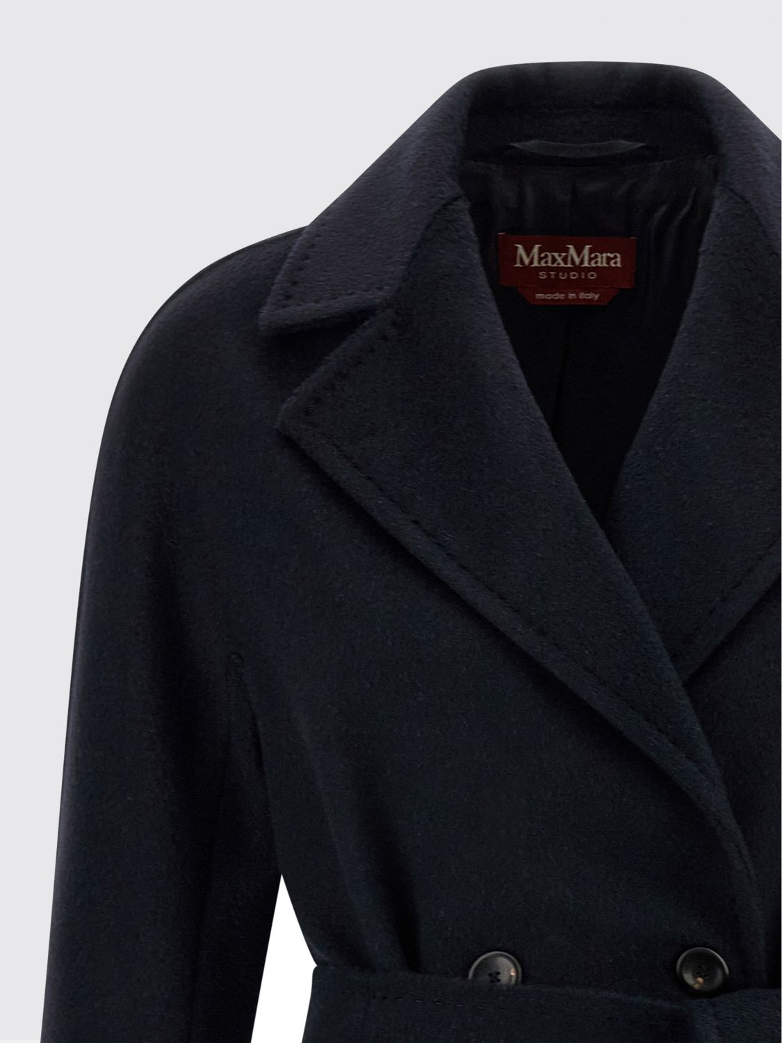 Max Mara Studio Coat Woman Blue MAX MARA STUDIO