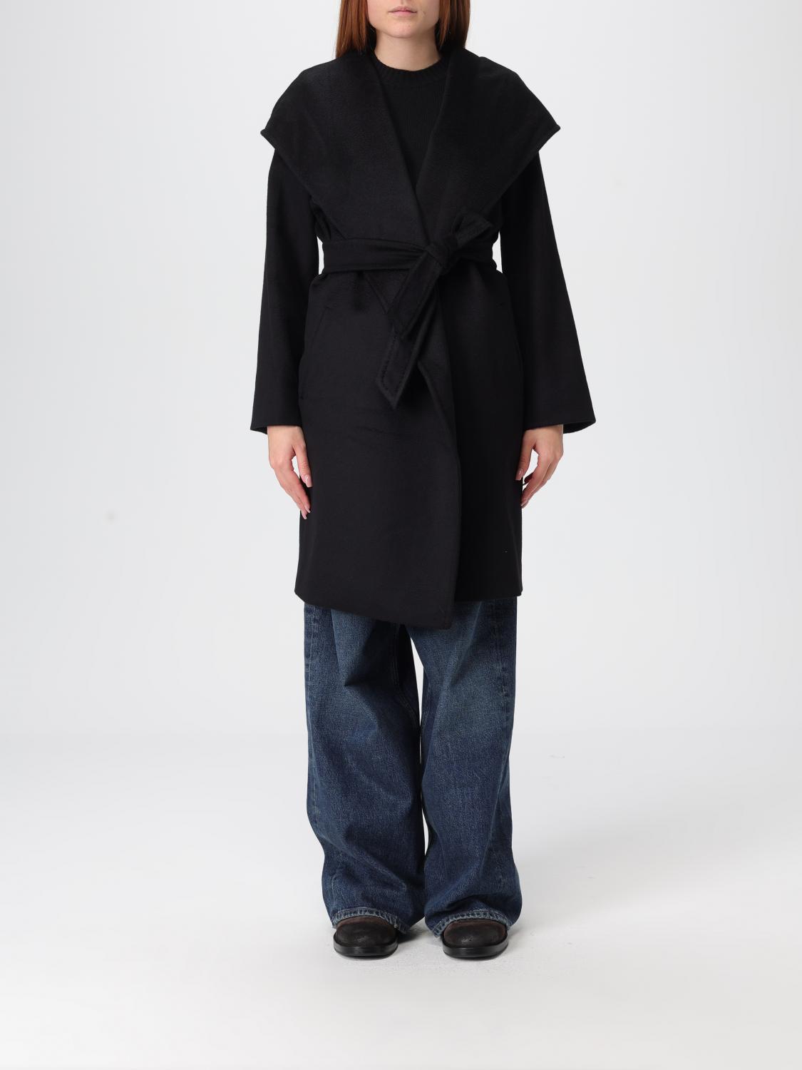 Max Mara Studio Coat Woman Black MAX MARA STUDIO