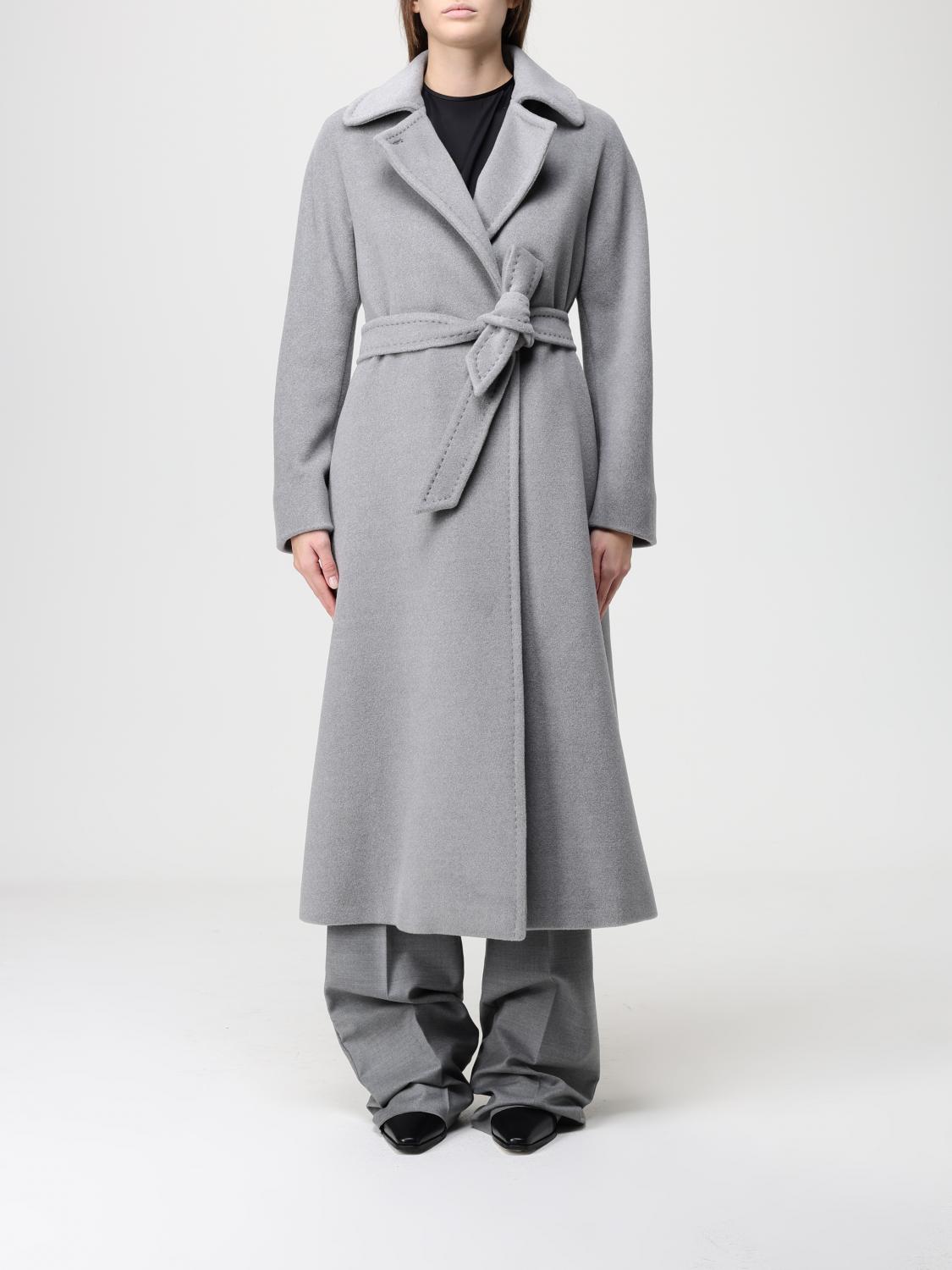 Max Mara Studio Coat Woman Grey MAX MARA STUDIO
