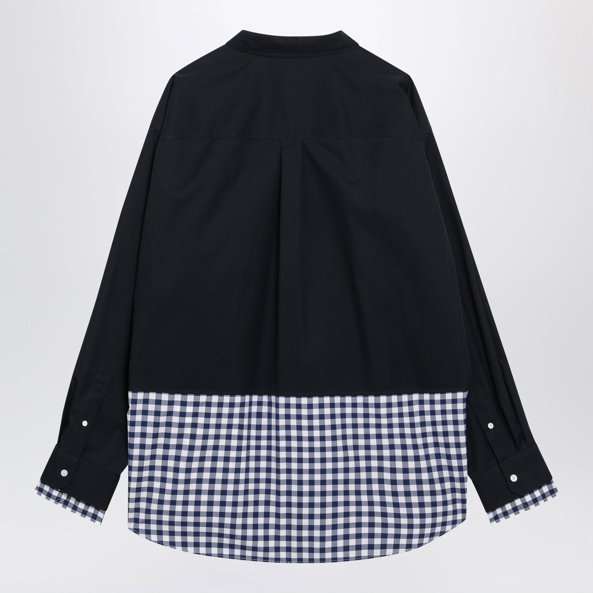 Loewe Navy Blue Double-Layer Cotton Shirt Men LOEWE