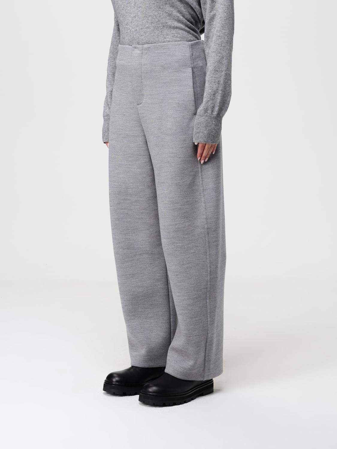 Max Mara Pants Woman Grey MAX MARA