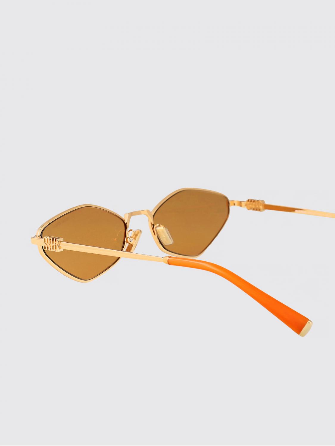 Miu Miu Sunglasses Woman Gold