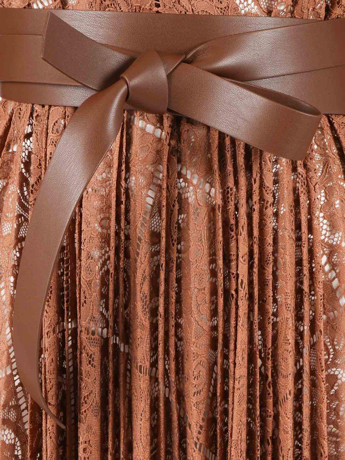Max Mara Studio Dress Woman Brown MAX MARA STUDIO