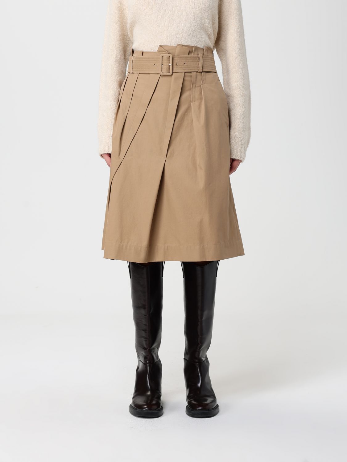 Max Mara Studio Skirt Woman Camel MAX MARA STUDIO