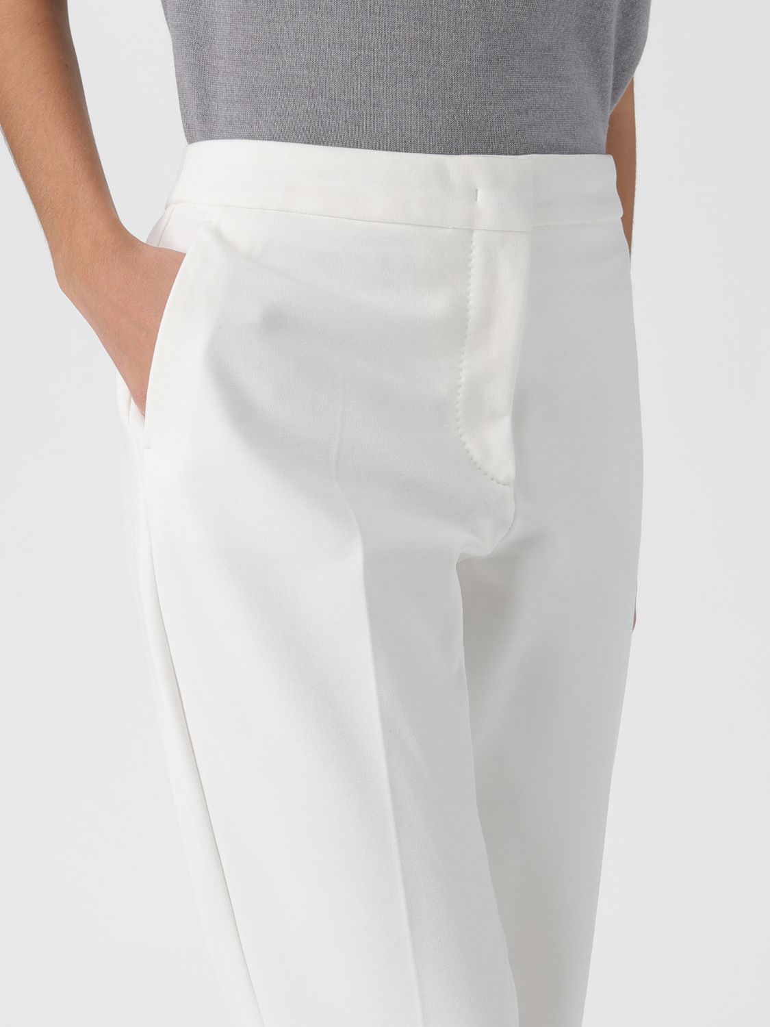 Max Mara Pants Woman White MAX MARA