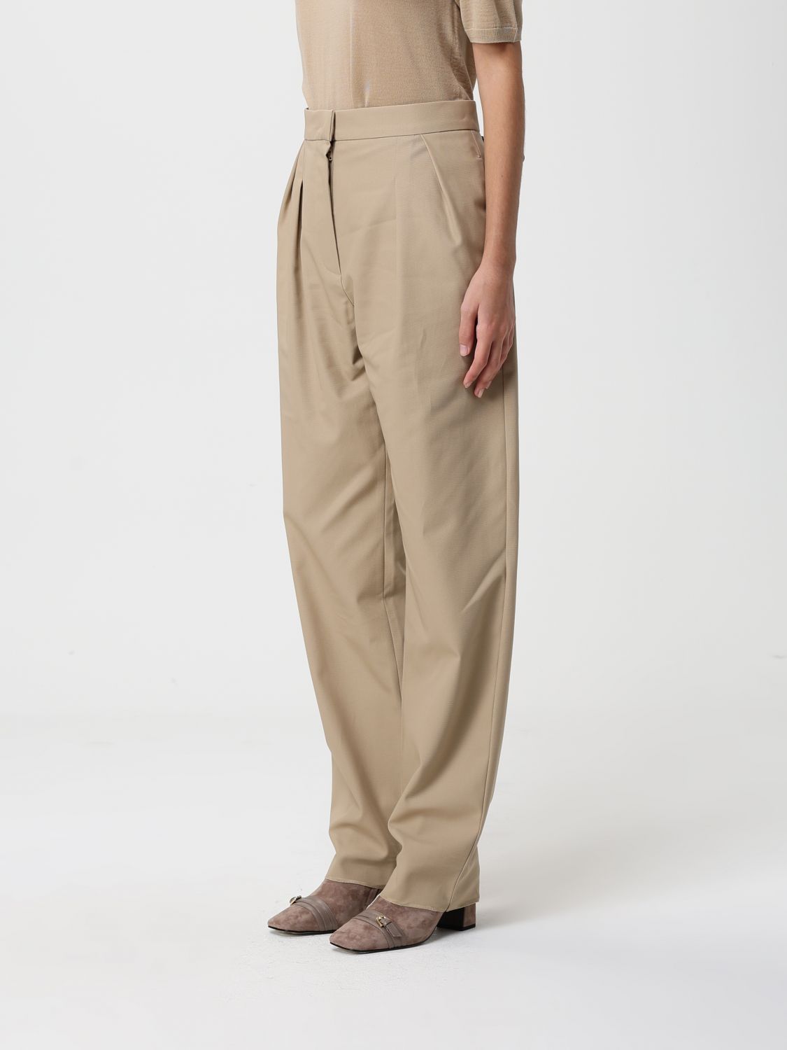 Max Mara Pants Woman Grey MAX MARA