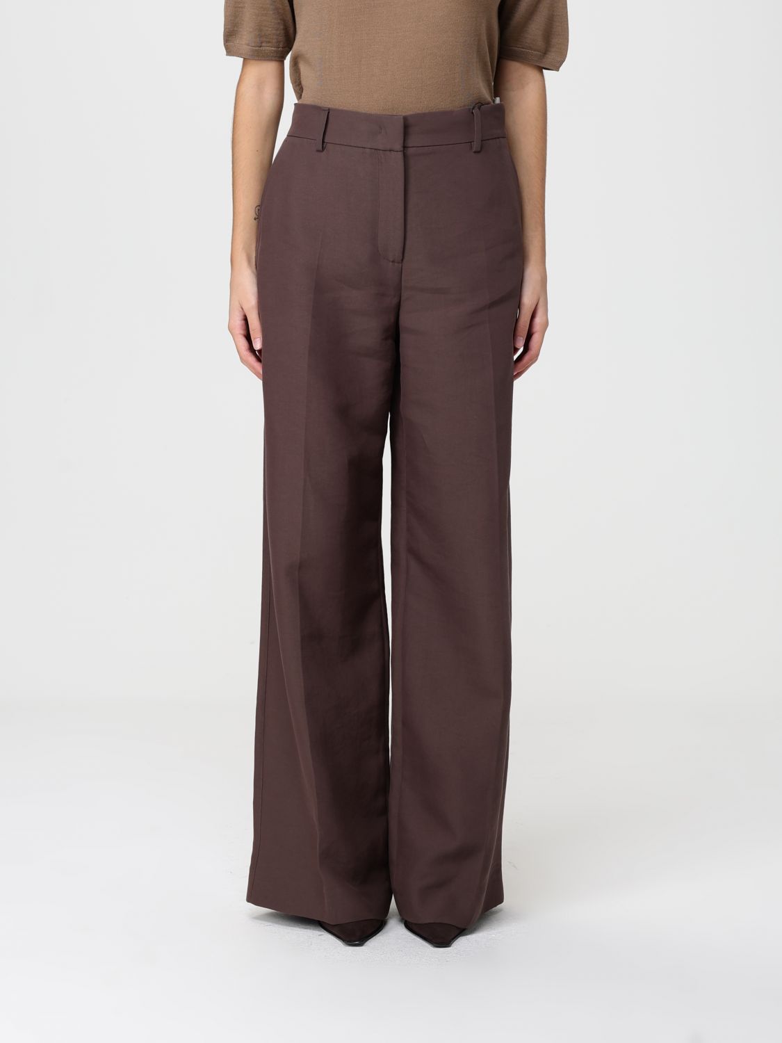Weekend Max Mara Pants Woman Cocoa WEEKEND MAX MARA