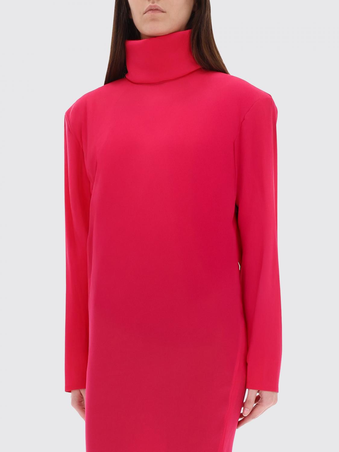 Saint Laurent Dress Woman Fuchsia SAINT LAURENT