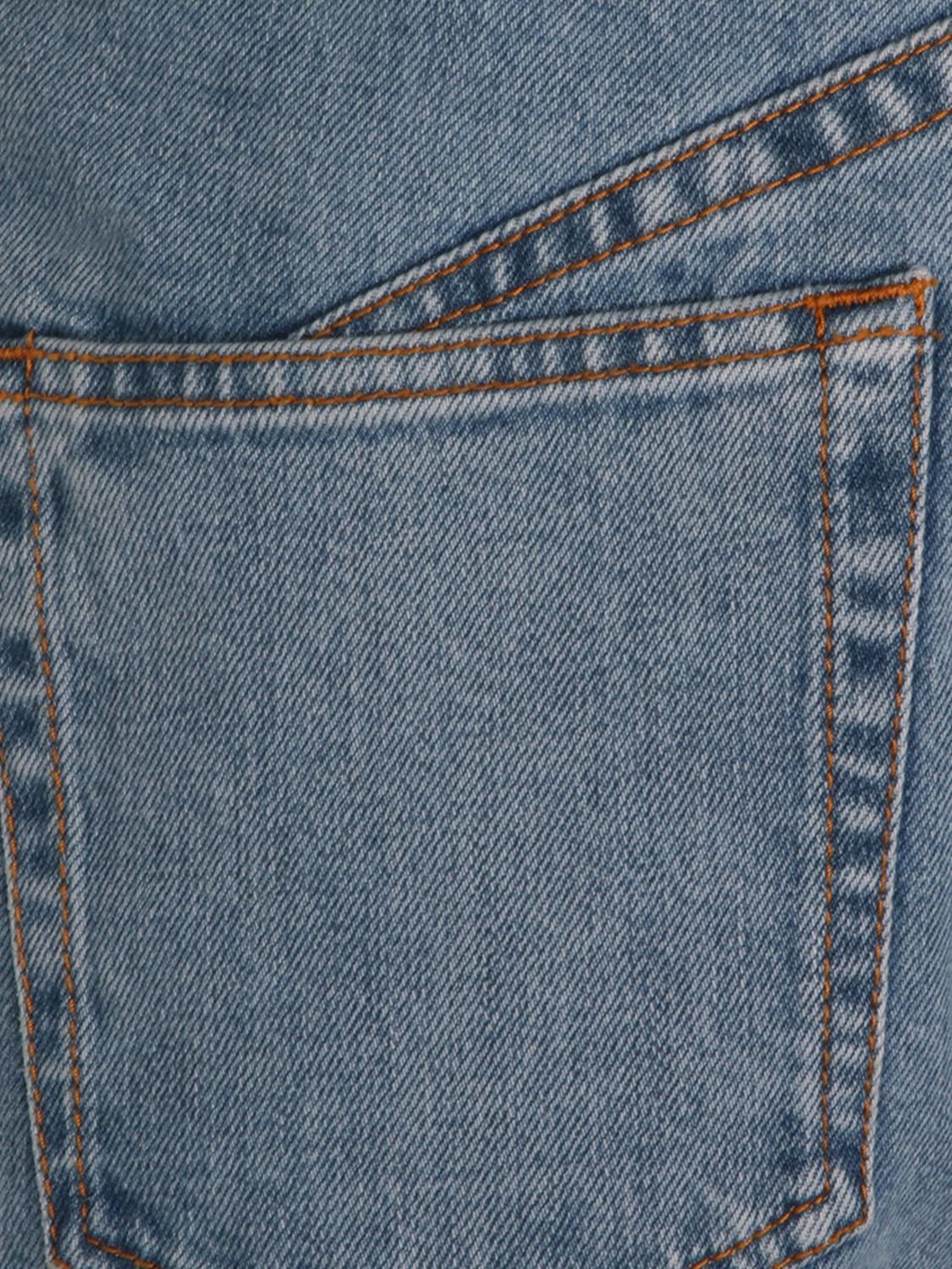 AlaiA Women Baggy Cotton Denim Jeans Alaia ALAIA