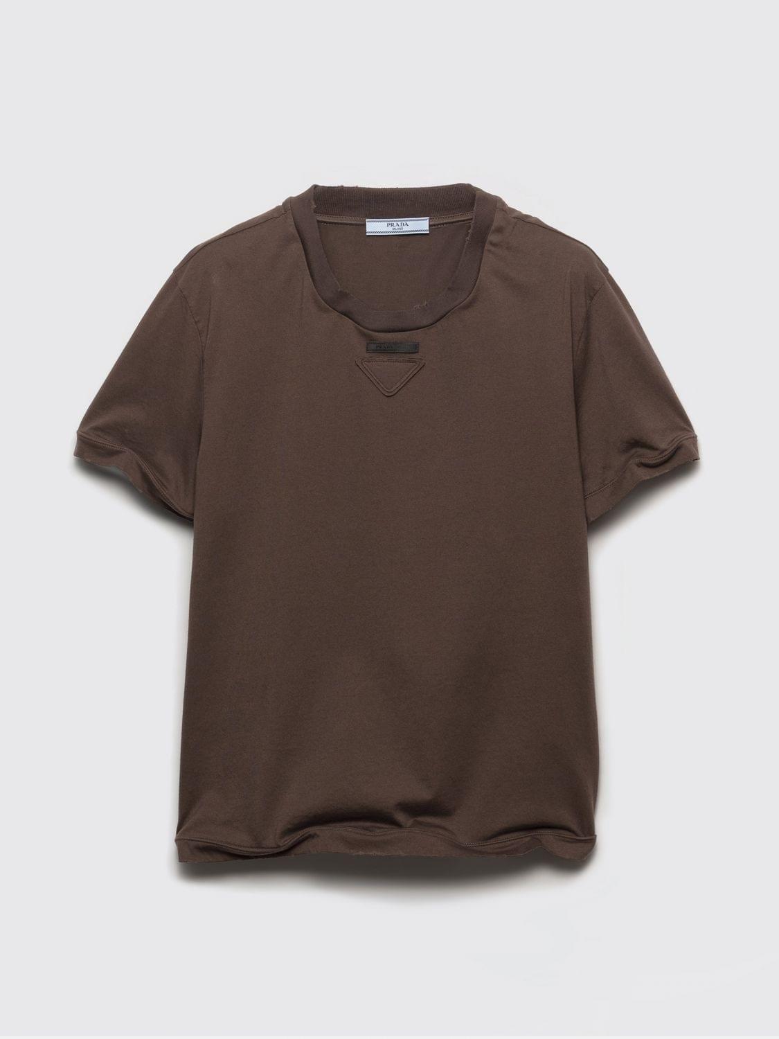 Prada T-Shirt Woman Cocoa PRADA