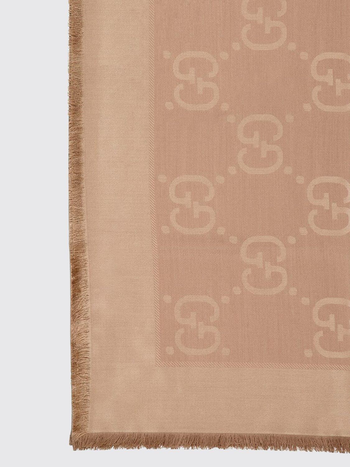 Gucci Scarf Woman Camel GUCCI