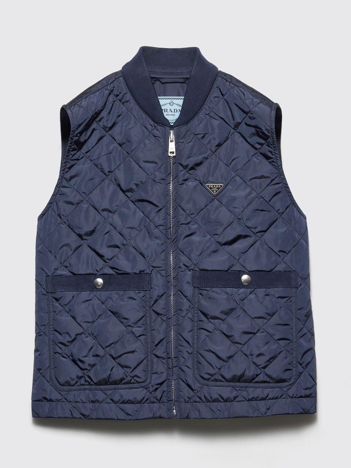 Prada Waistcoat Woman Blue PRADA