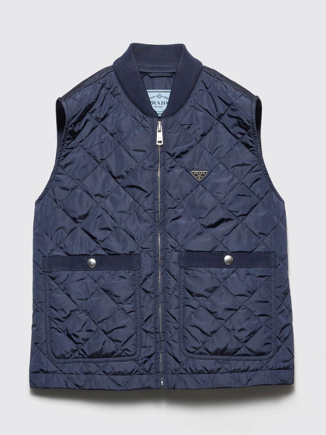 Prada Waistcoat Woman Blue PRADA