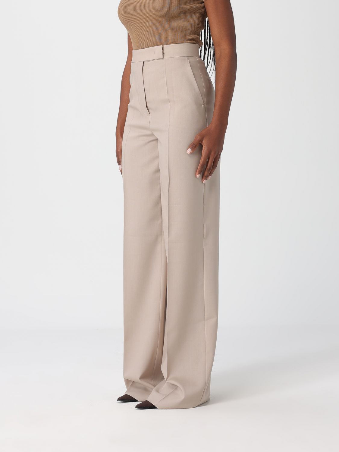 Max Mara Pants Woman Moss Green MAX MARA