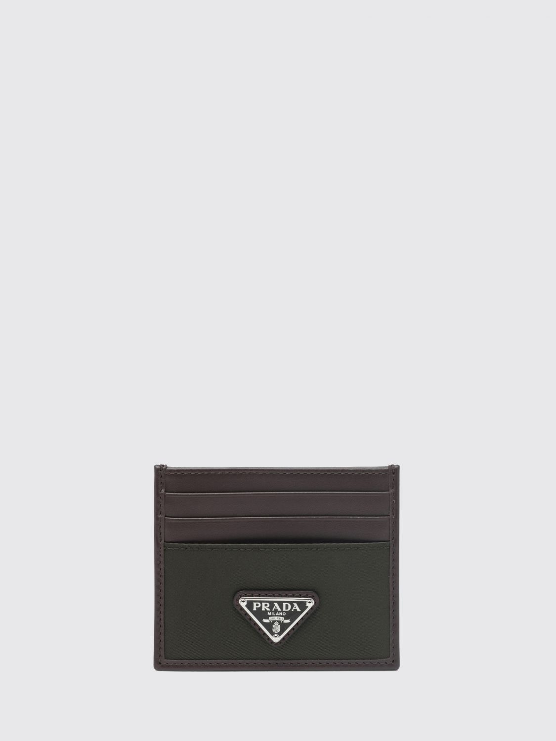 Prada Wallet Men Brown PRADA