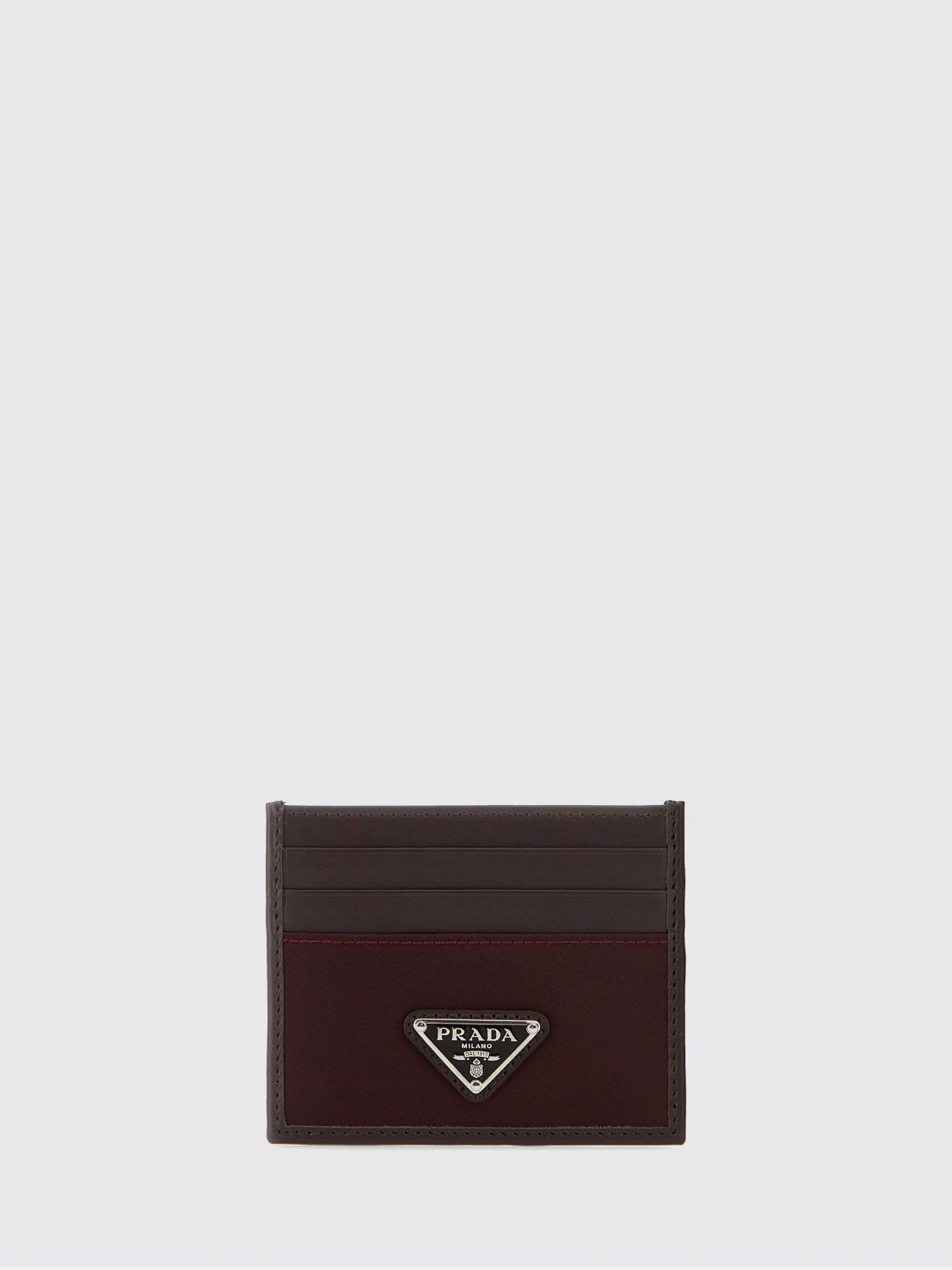 Prada Wallet Men Burgundy PRADA