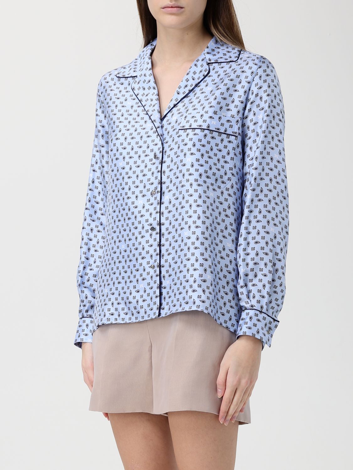 Max Mara Shirt Woman Gnawed Blue MAX MARA