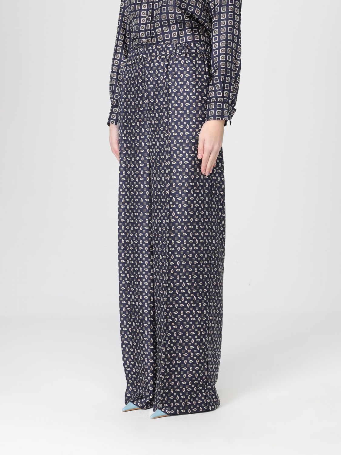 Max Mara Pants Woman Blue MAX MARA