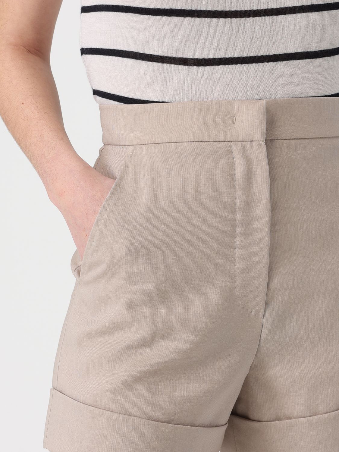 Max Mara Shorts Woman Sand MAX MARA