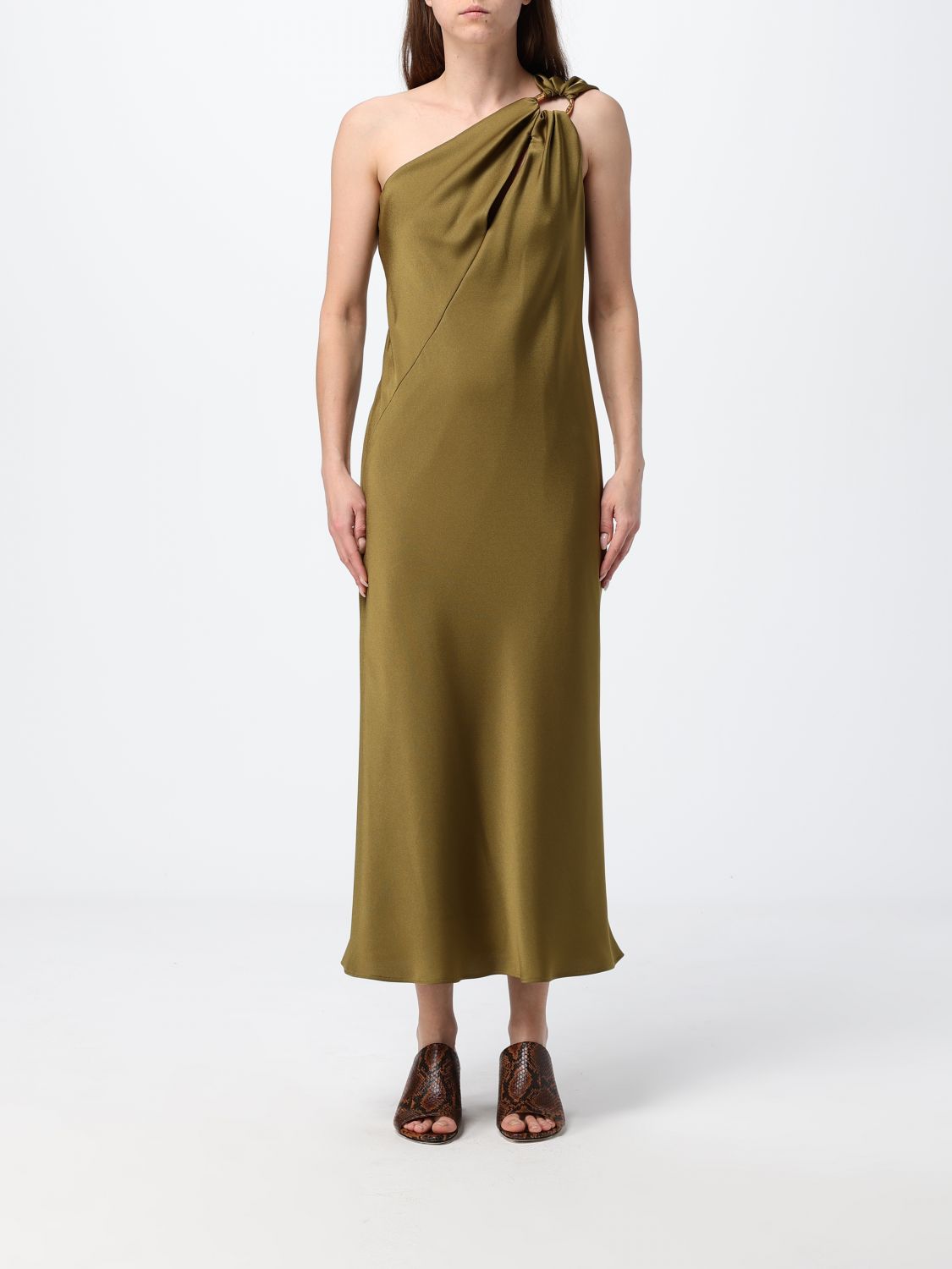 Max Mara Studio Dress Woman Kaki MAX MARA STUDIO