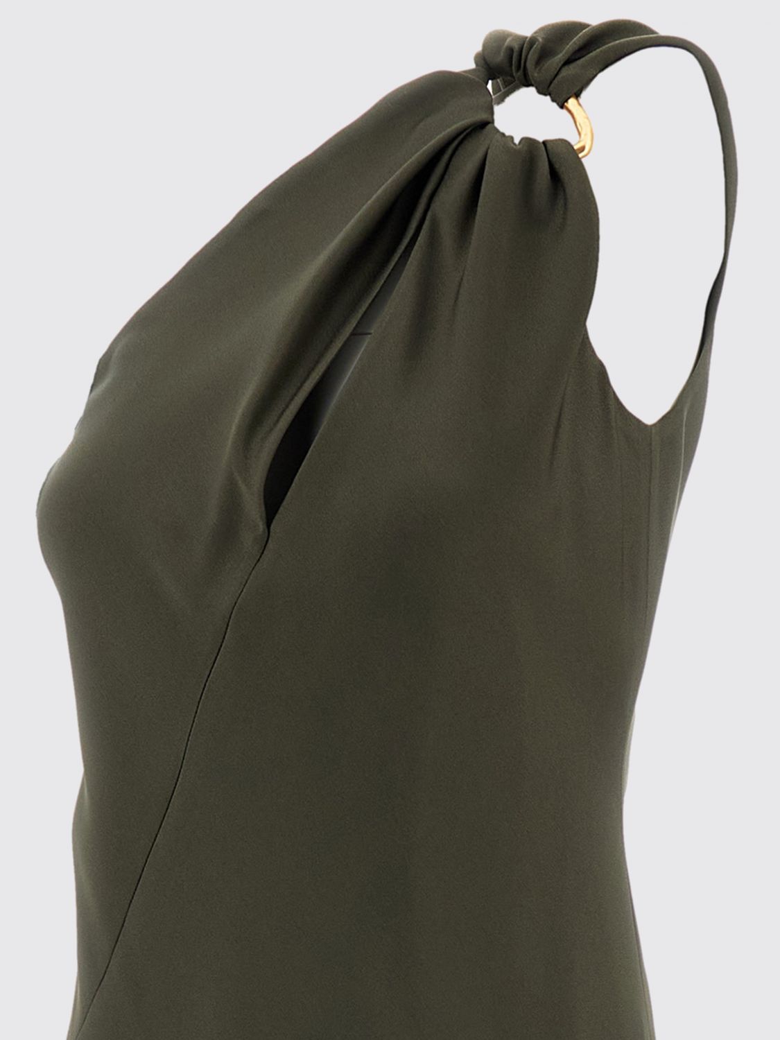 Max Mara Studio Dress Woman Moss Green MAX MARA STUDIO