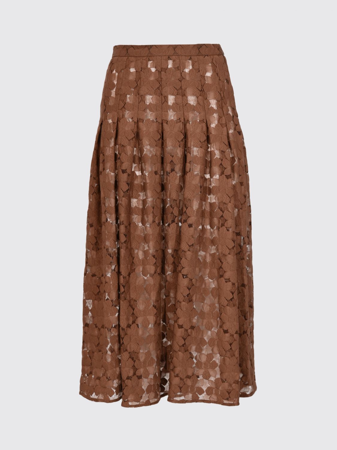 Max Mara Studio Skirt Woman Brown MAX MARA STUDIO