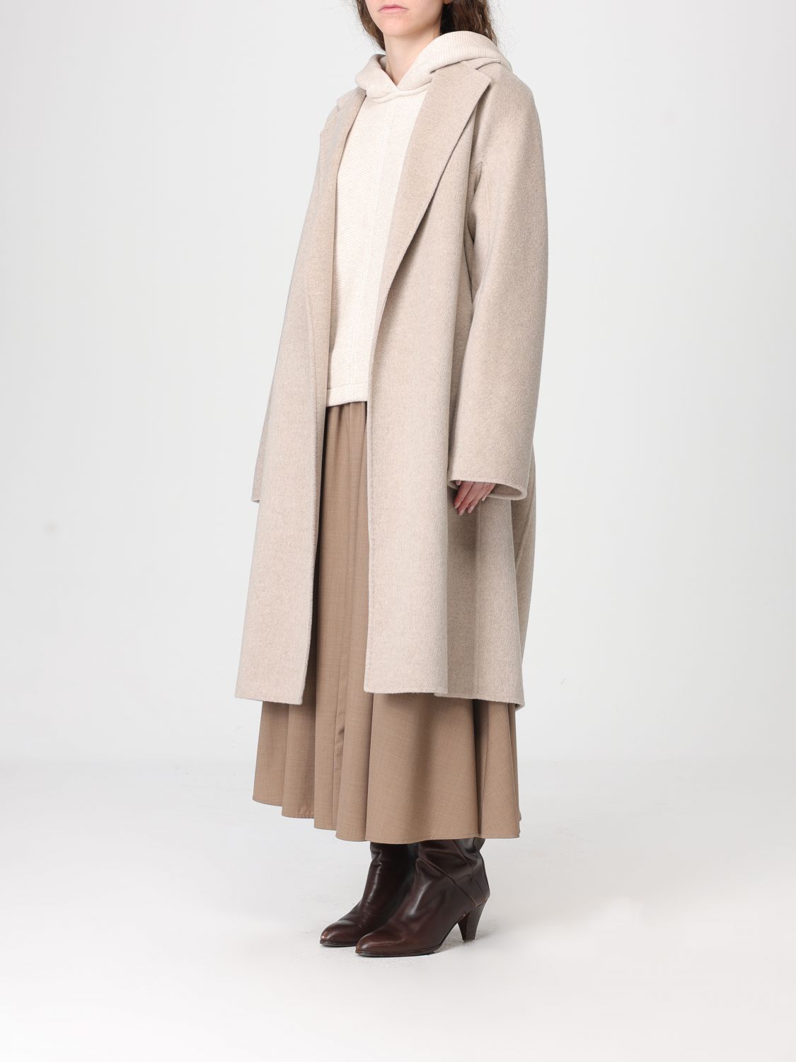 Max Mara Coat Woman Sand MAX MARA