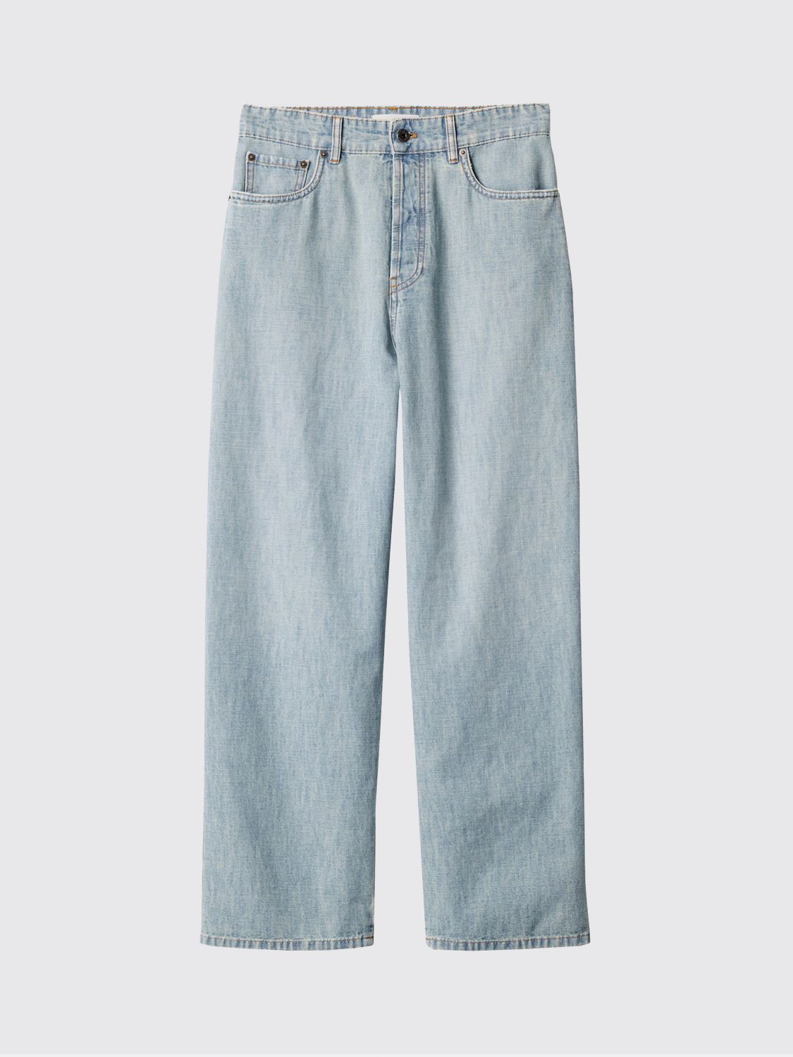 Miu Miu Pants Woman Sky Blue MIU MIU