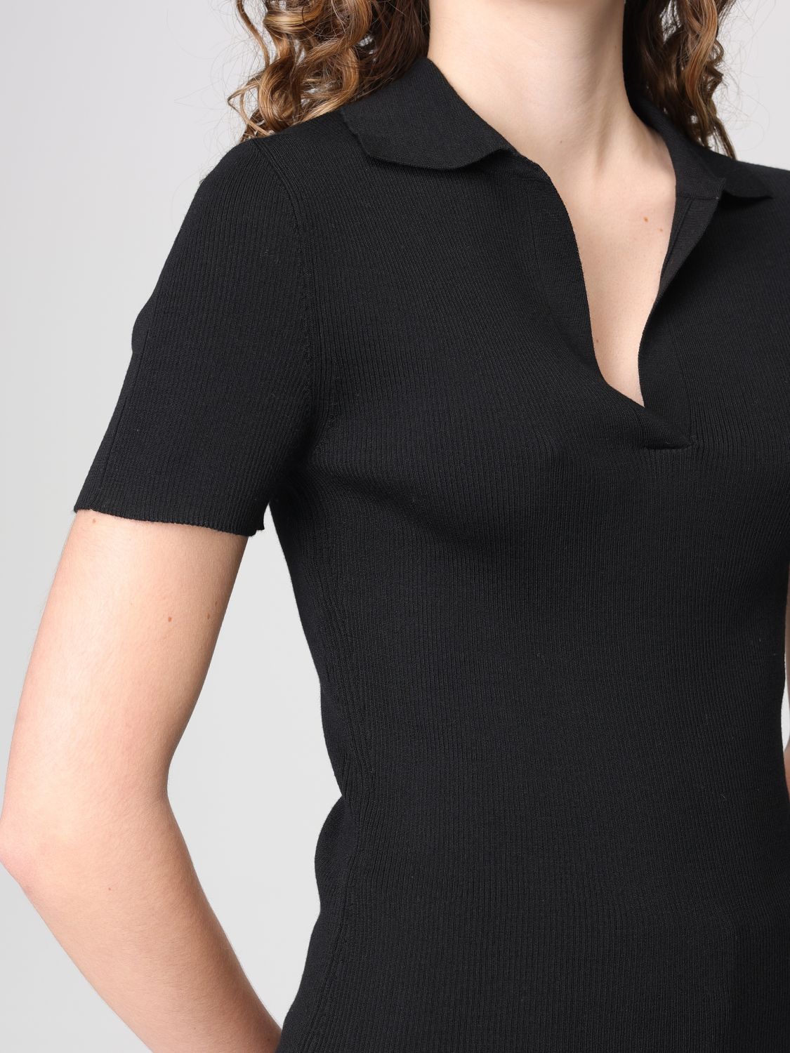Max Mara Polo Shirt Woman Black MAX MARA
