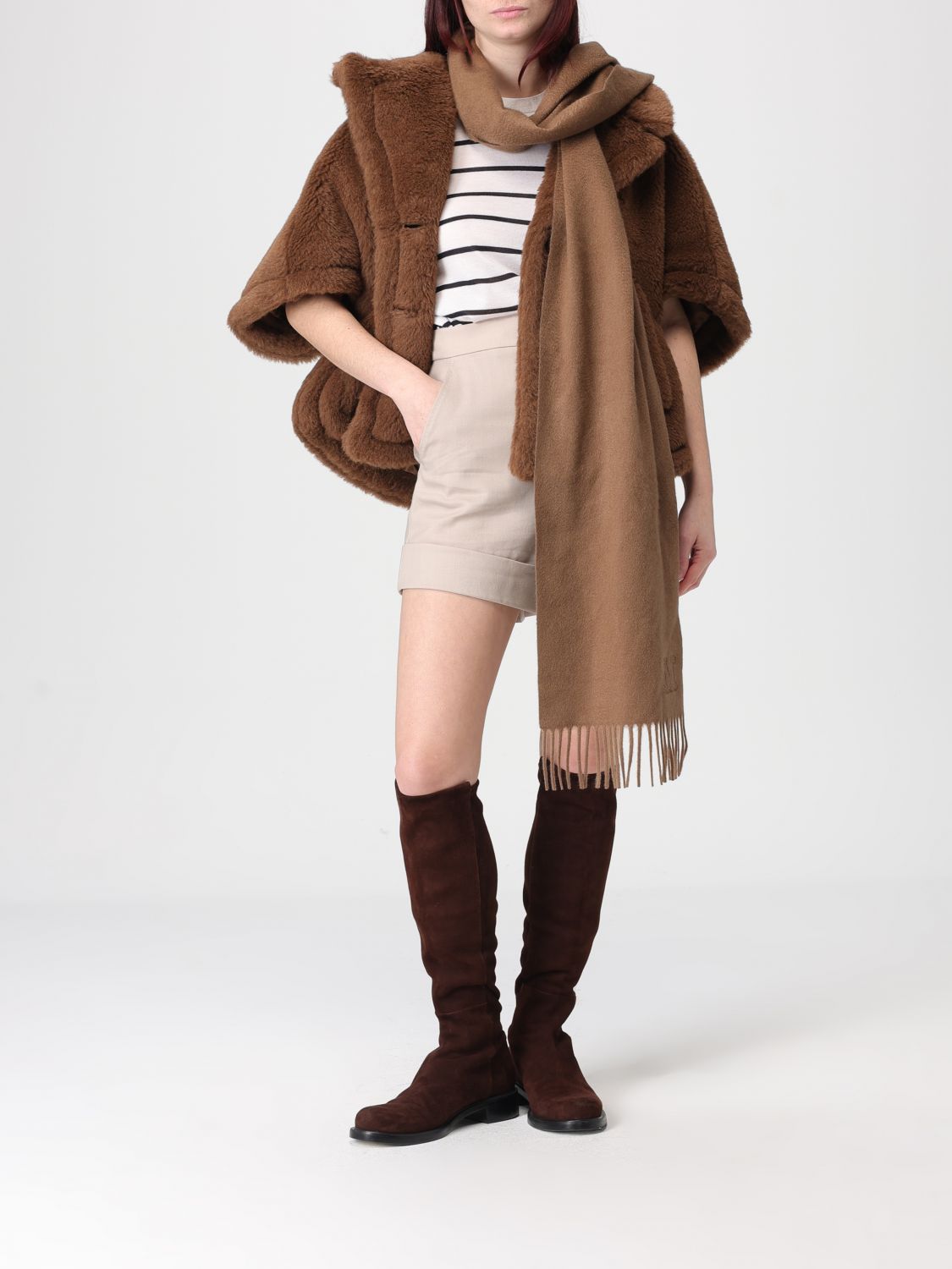 Max Mara Scarf Woman Brown