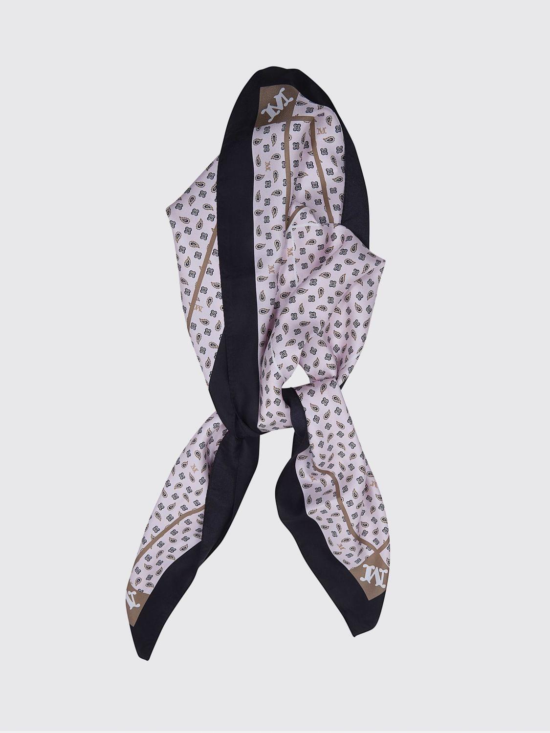 Max Mara Women Mixed Print Silk Foulard Max Mara