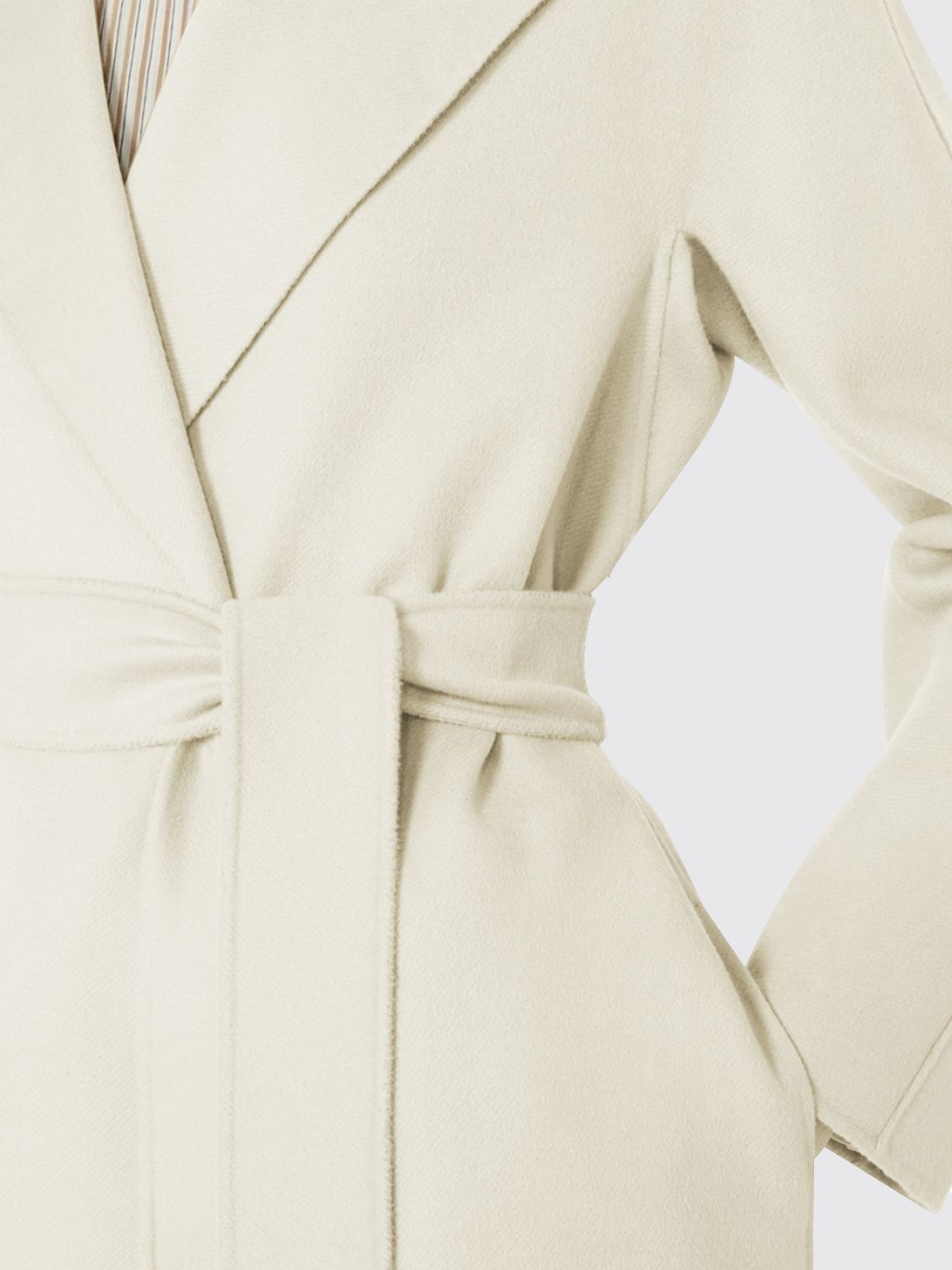 Max Mara Studio Coat Woman White MAX MARA STUDIO